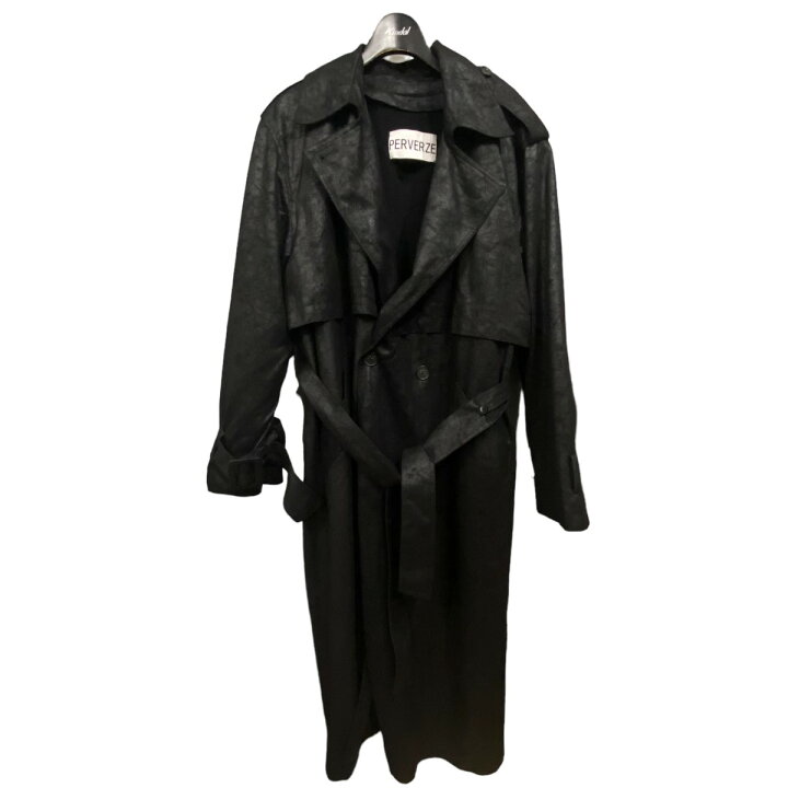 楽天市場】【中古】PERVERZE ｢Old Large Coat｣トレンチコート ブラック  