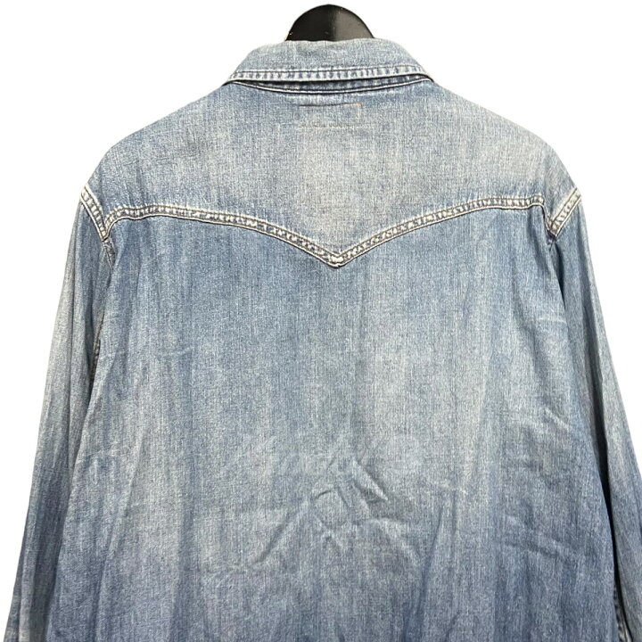 楽天市場】【中古】SAINT LAURENT PARISペイントデニムシャツ - デニム 