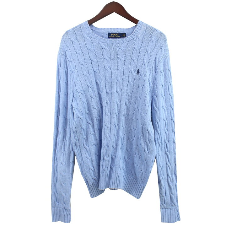 楽天市場】【中古】POLO RALPH LAUREN コットン ケーブル ニット 