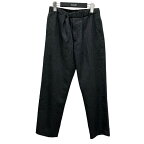 【中古】AURALEE　WOOL KERSEY EASY PANTS　A7AP03BK グレー サイズ：3 【200224】（オーラリー）