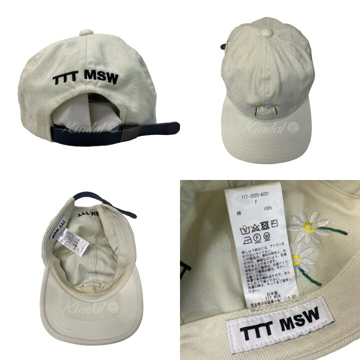 楽天市場】【中古】TTT MSW 花柄刺繍キャップ TTT-2020-AC01 ベージュ 