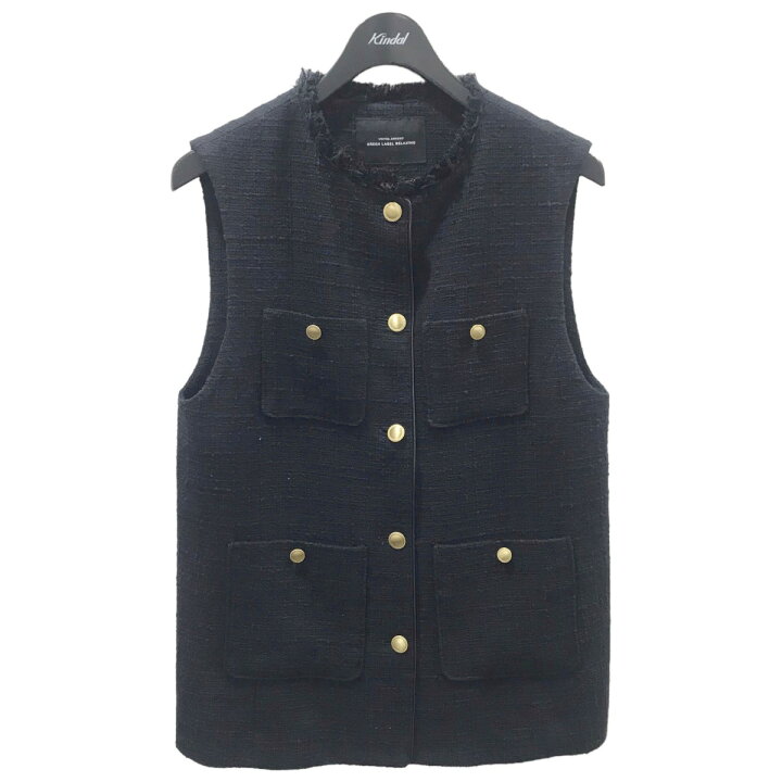 楽天市場】【中古】UNITED ARROWS ツイードフリンジ ポケットベスト 