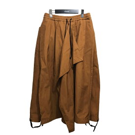 【中古】BED J．W． FORD　22SS「Cotton Canvas Skirt」コットンキャンバススカート ブラウン サイズ：1 【210224】（ベッドフォード）