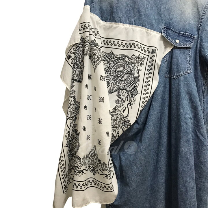 楽天市場】【中古】sacai バンダナドッキングワンピース 19-04262  