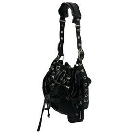 【中古】BALENCIAGA　ルカゴールバケットバッグXS ブラック 【210224】（バレンシアガ）