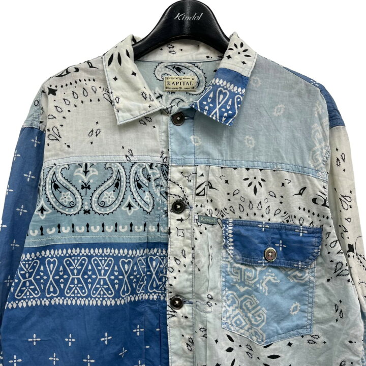 楽天市場】【中古】KAPITAL ガーゼ バンダナパッチワークpt 1st JKT 