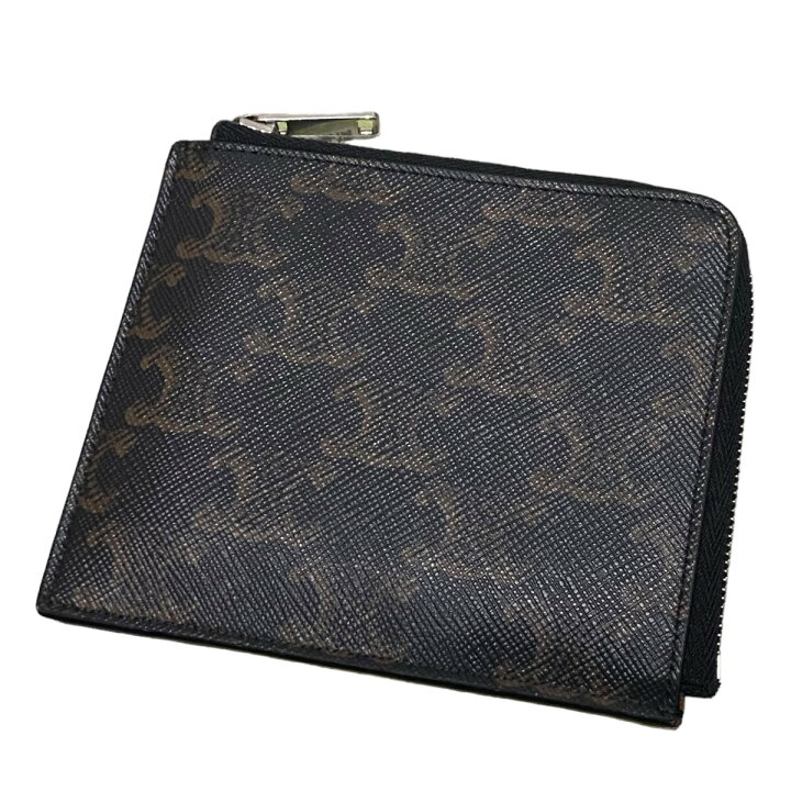 楽天市場】【中古】CELINE L字型トリオンフカードケース ブラウン 