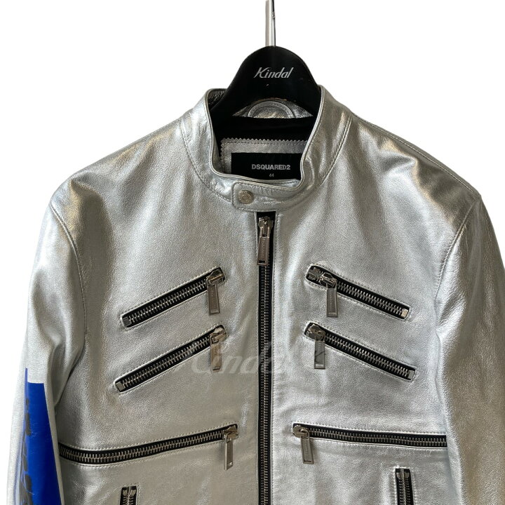 楽天市場】【中古】DSQUARED2レザーダブルライダースジャケット 
