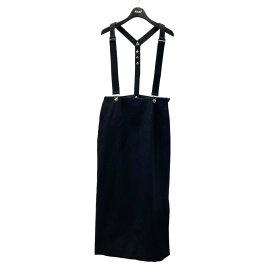 【中古】THE RERACS　SUSPENDER PENCIL SKIRT サスペンダースカート 23FW-RESK-150L-J ブラック サイズ：3 【210224】（ザ リラクス）