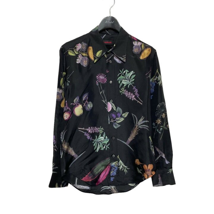 楽天市場】【中古】CABaN シルクボタニカルプリントレギュラーカラー  