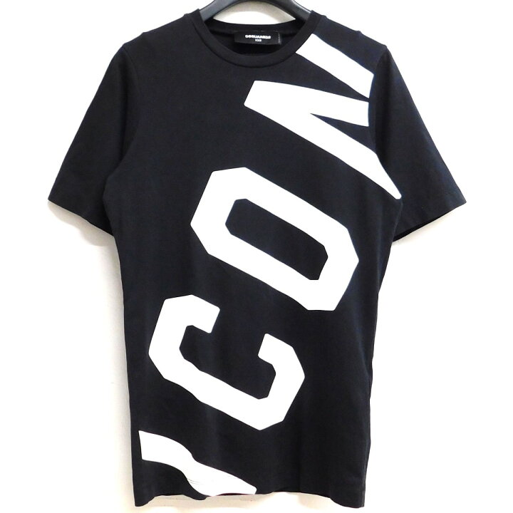 楽天市場】【中古】DSQUARED2 ICONロゴTシャツ ブラック サイズ：XXS 