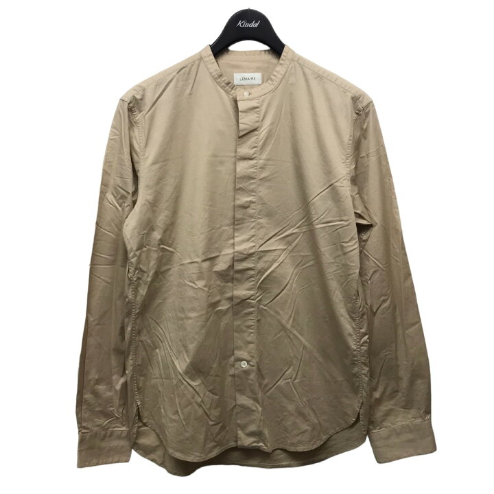 楽天市場】【中古】LEMAIRE ノーカラーシャツ ベージュ サイズ：46 