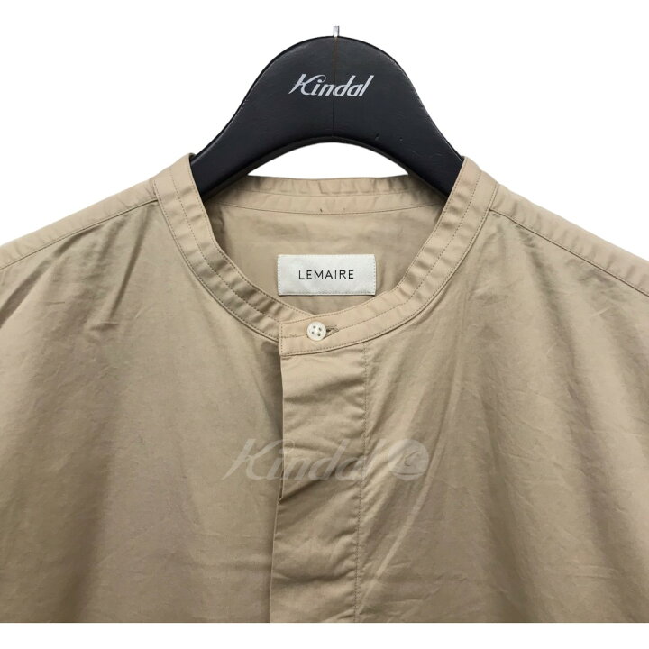 楽天市場】【中古】LEMAIRE ノーカラーシャツ ベージュ サイズ：46 