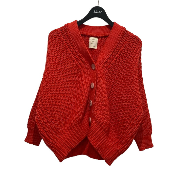 楽天市場】【中古】babaa×Ron Herman Chunky Cotton Cardigan レッド 