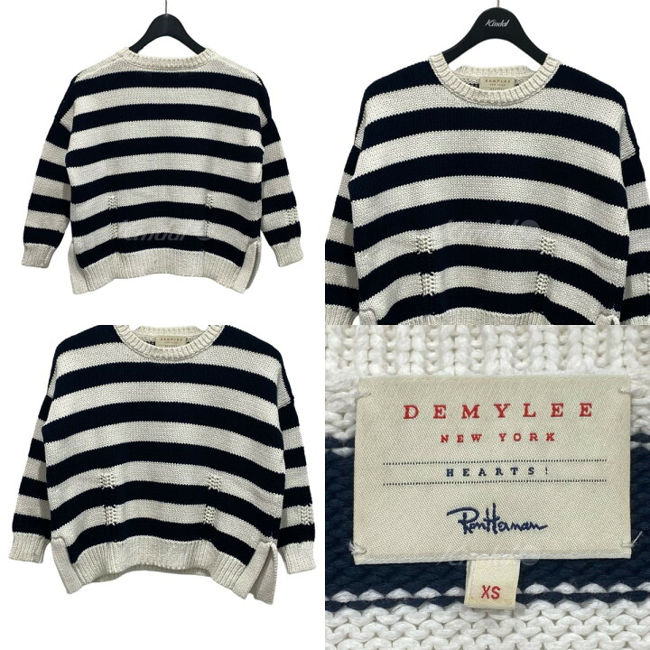 楽天市場】【中古】DEMYLEE×Ron Herman ボーダーニット ホワイト 