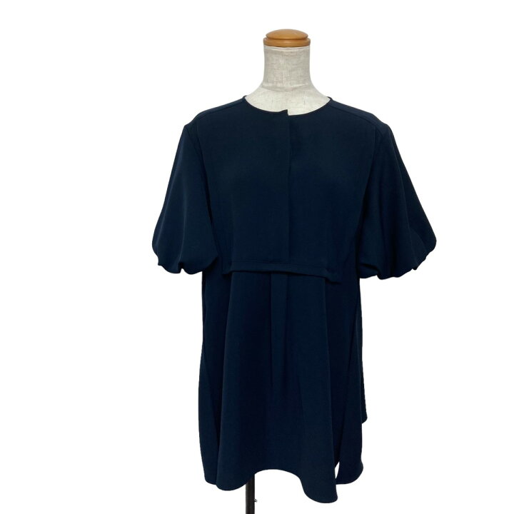 楽天市場】【中古】YOKO CHAN ハーフスリーブブラウス ネイビー サイズ 