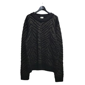 【中古】SAINT LAURENT PARIS　ニット ブラック サイズ：XXL 【220224】（サンローランパリ）