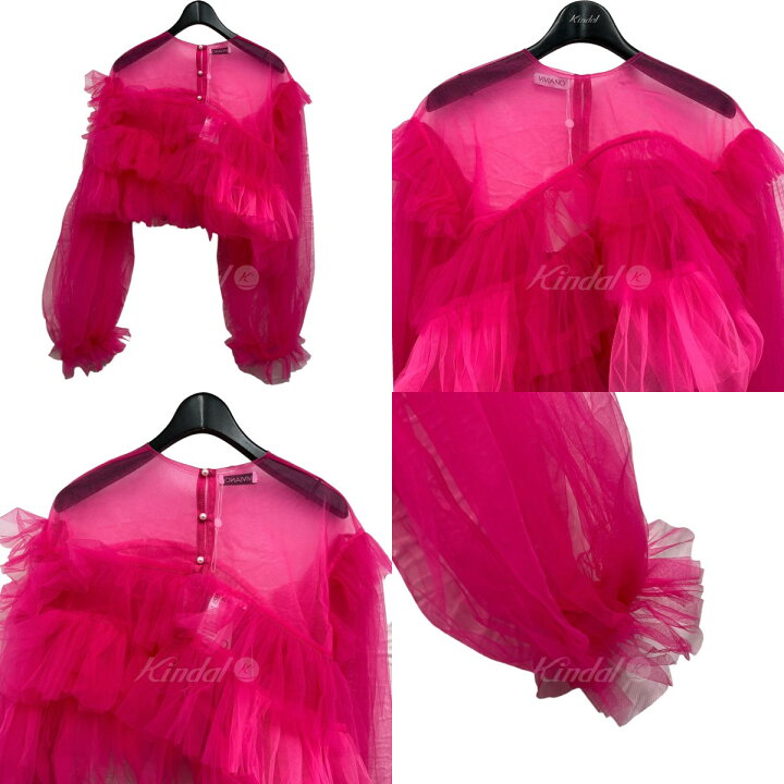 楽天市場】【中古】VIVIANO 2023SS ｢ASYMMETRIC TULLE TOP｣ チュール 
