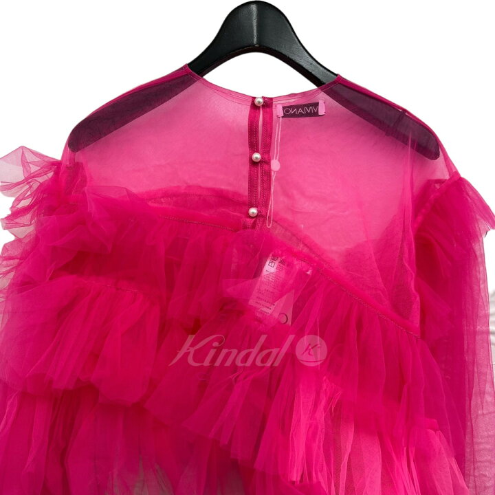 楽天市場】【中古】VIVIANO 2023SS ｢ASYMMETRIC TULLE TOP｣ チュール 