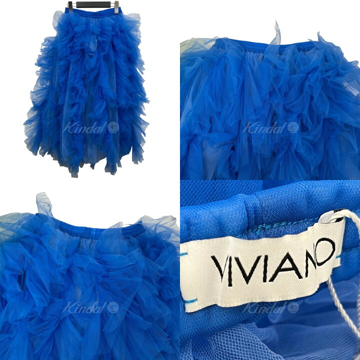楽天市場】【中古】VIVIANO 2023SS ｢Ruffle Trimmed Tulle Skirt 