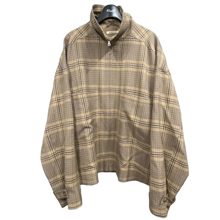 楽天市場】【中古】AURALEE ｢WOOL SERGE CHECK ZIP-UP BLOUSON 