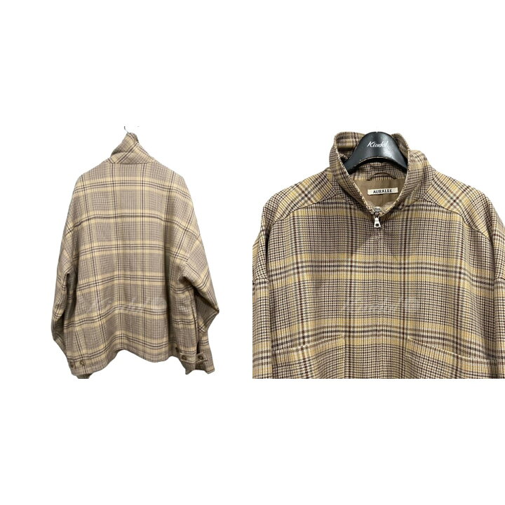 楽天市場】【中古】AURALEE ｢WOOL SERGE CHECK ZIP-UP BLOUSON 