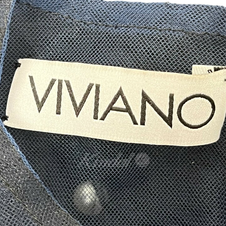 楽天市場】【中古】VIVIANO アシンメトリーチュールブラウス ブラック 