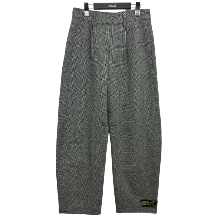 楽天市場】【中古】Mardi Mercredi チェックウールパンツ グレー  