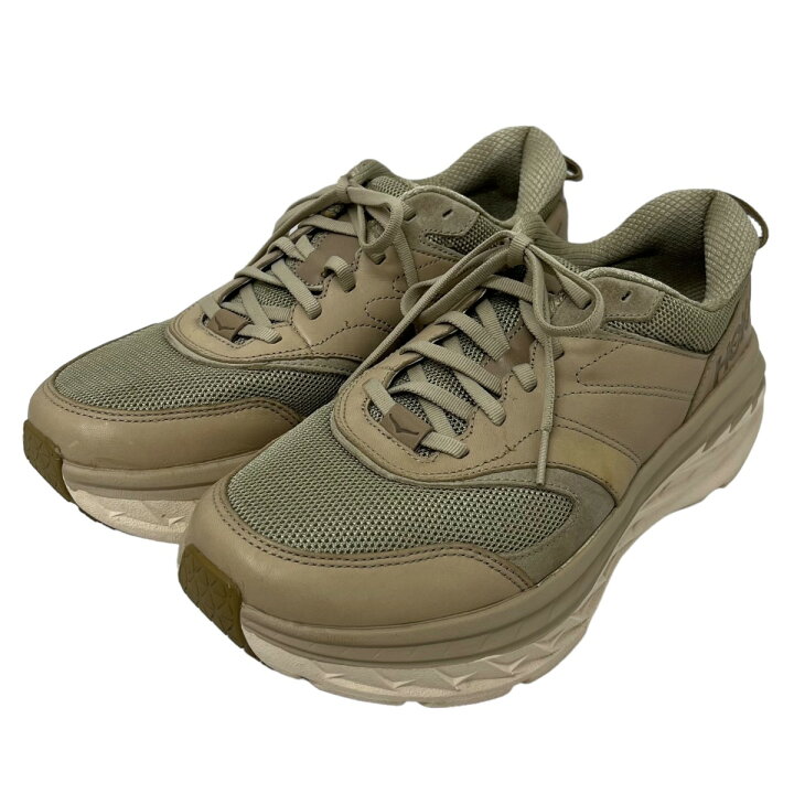 楽天市場】【中古】HOKAONEONE｢BONDI L｣ スニーカー ベージュ サイズ 