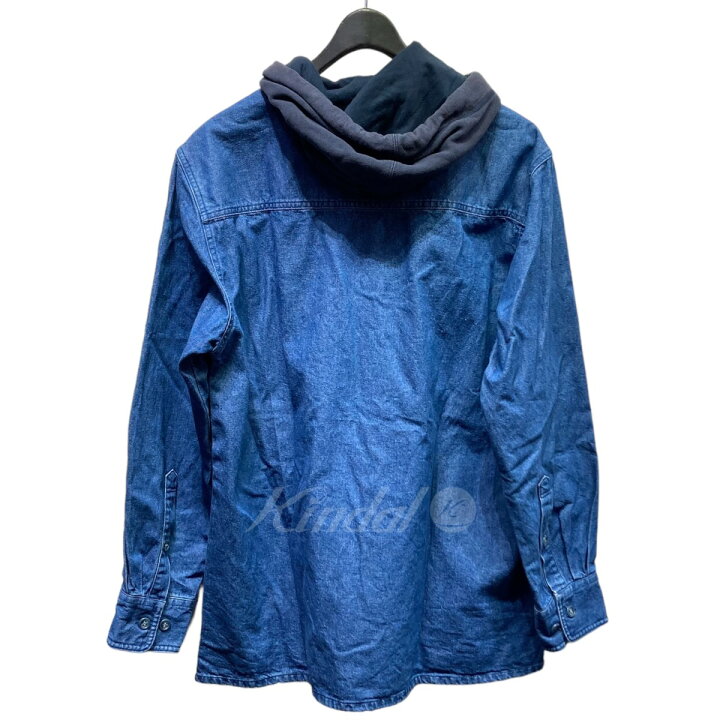 楽天市場】【中古】DESCENDANT フード デニムシャツ インディゴ 