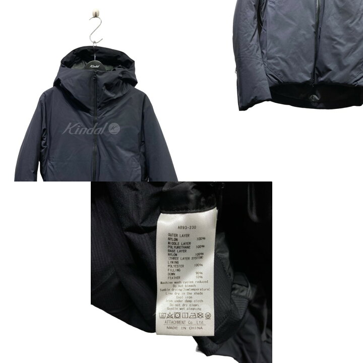 楽天市場】【中古】ATTACHMENT透湿防水3レイヤーフーデットダウン 