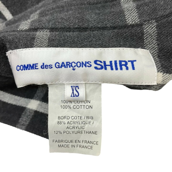 楽天市場】【中古】COMME des GARCONS SHIRT チェックネルシャツ 