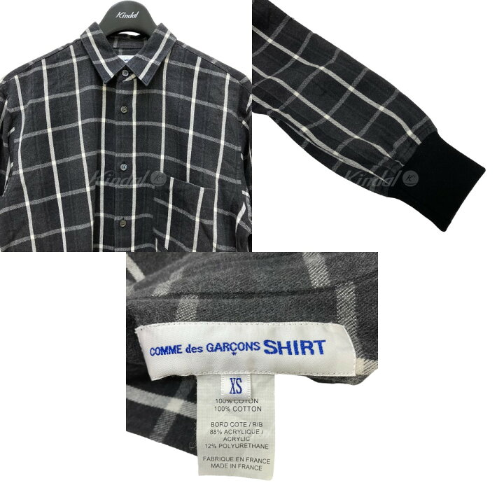 楽天市場】【中古】COMME des GARCONS SHIRT チェックネルシャツ 