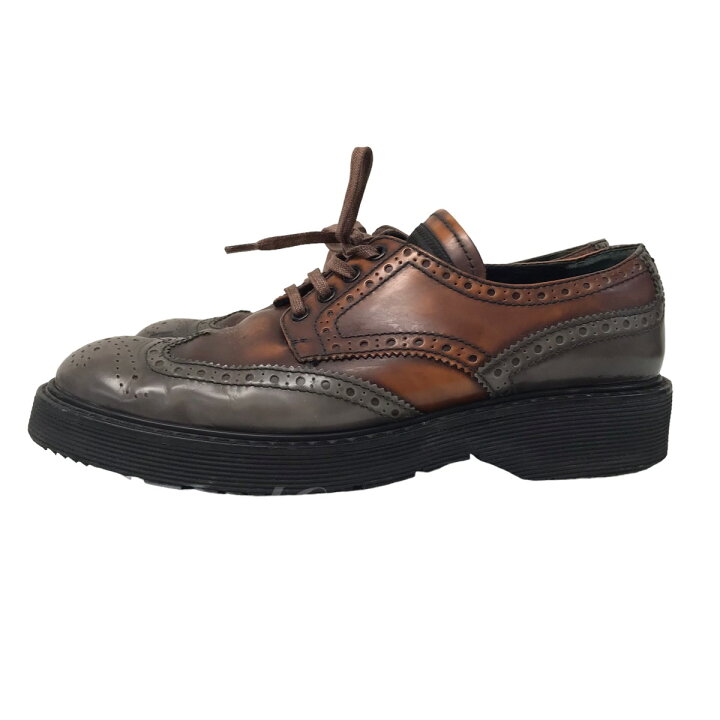 楽天市場】【中古】PRADA SPORTS ウィングチップレザーシューズ 3E5739  