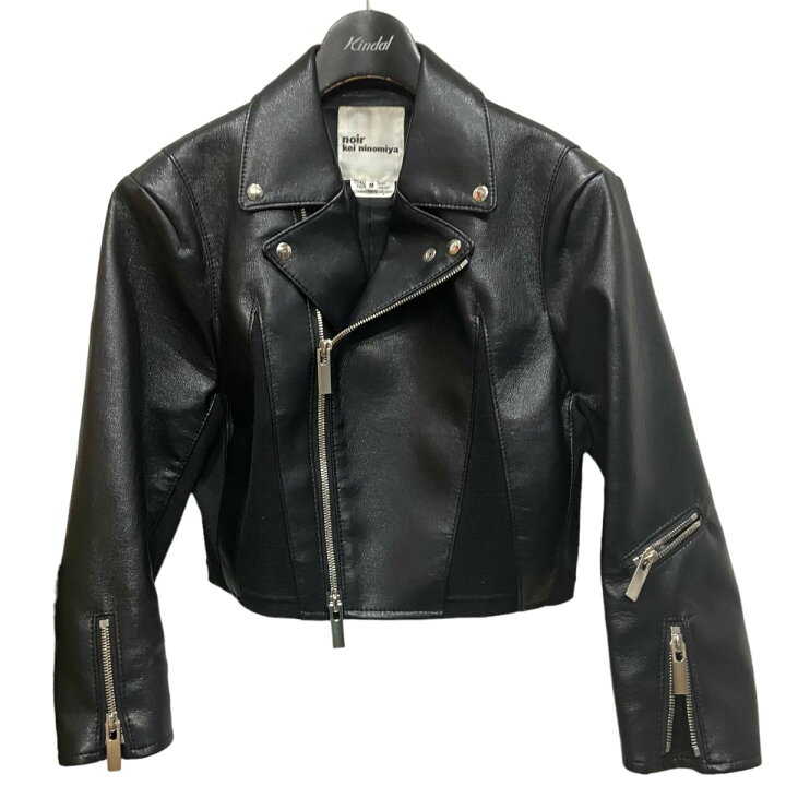 楽天市場】【中古】noir kei ninomiya エコレザーライダースジャケット  