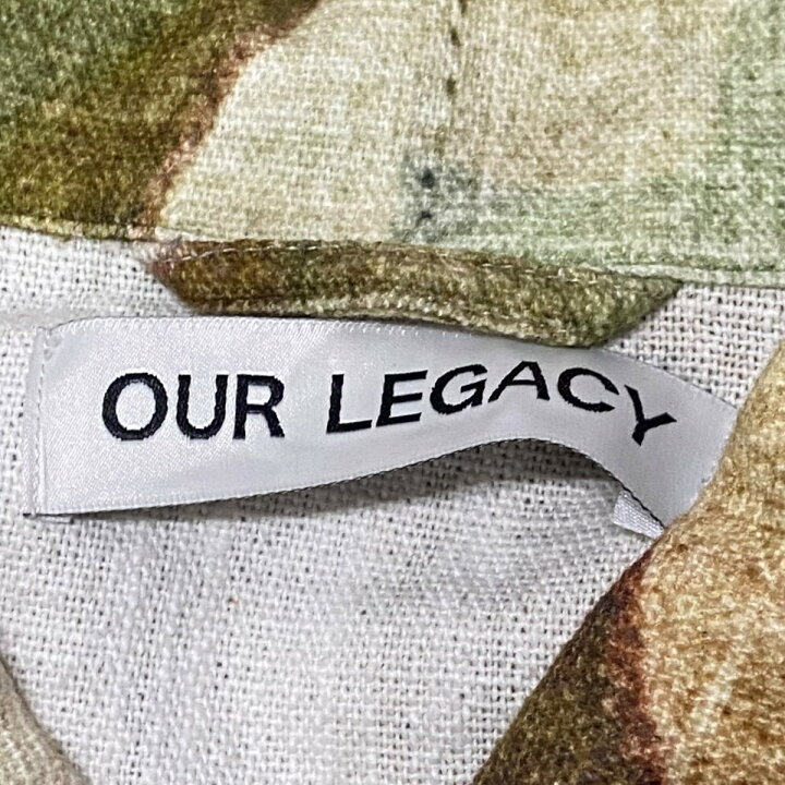 楽天市場】【中古】OUR LEGACY 22SS 半袖シャツ アイボリー×グリーン 