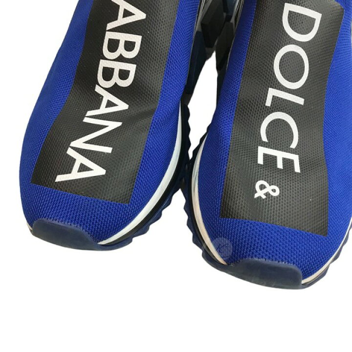 楽天市場】【中古】DOLCE＆GABBANAロゴ ソックス スニーカー ブルー 