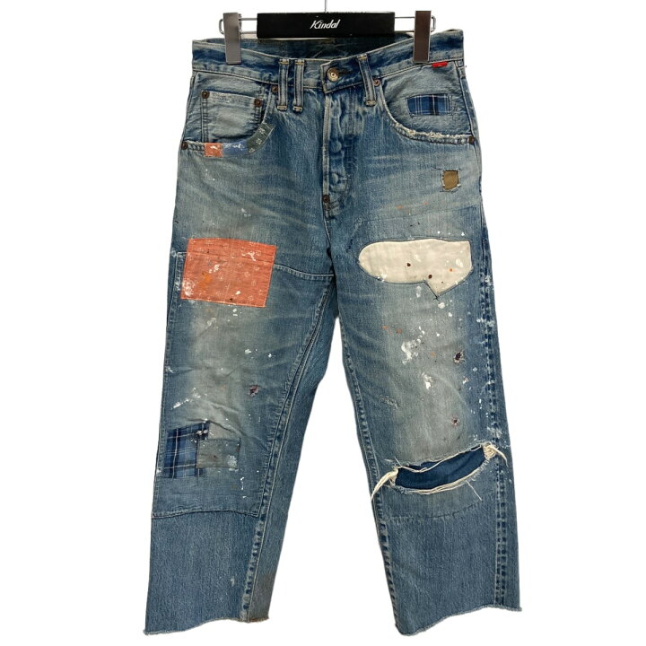 楽天市場】【中古】anachronormパッチワーク リメイクデニムパンツ  