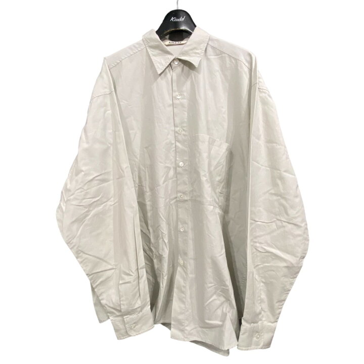 楽天市場】【中古】AURALEE レギュラーカラーシャツ ライトグレー 