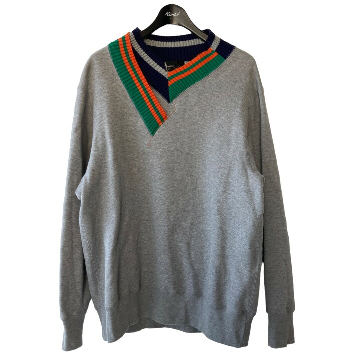 楽天市場】【中古】kolorニットデザインカラー スウェット グレー 