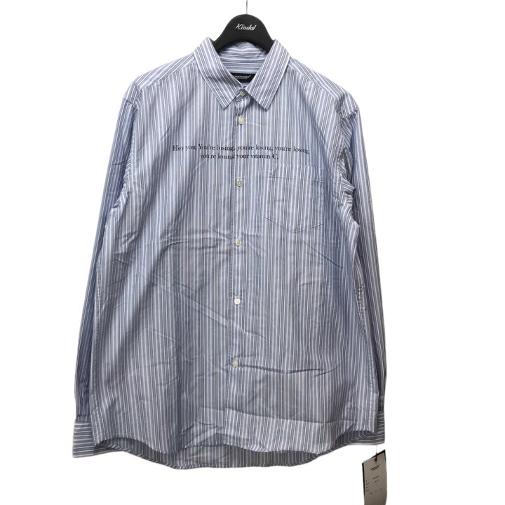 楽天市場】【中古】UNDERCOVER VITAMIN Cプリントストライプシャツ 