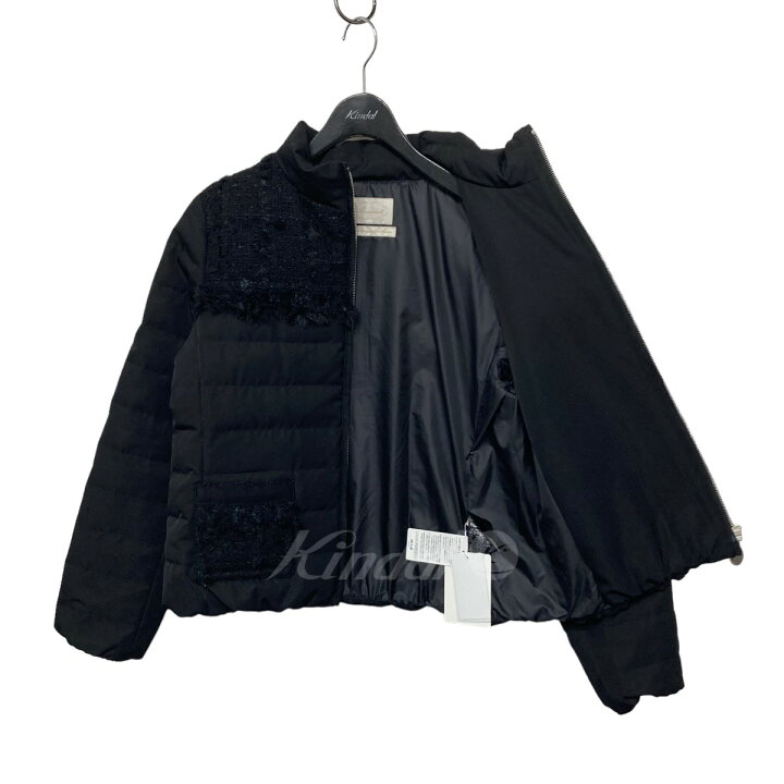楽天市場】【中古】Aveniretoileツイード切替ダウンジャケット 