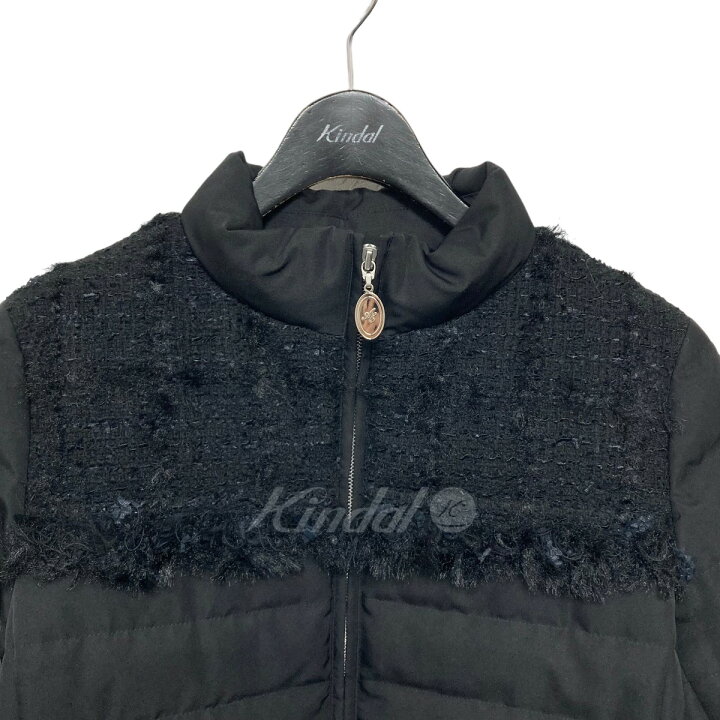 楽天市場】【中古】Aveniretoileツイード切替ダウンジャケット 