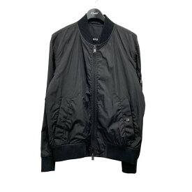 【中古】HUGO BOSS　MA-1ジャケット ブラック サイズ：UK50A 【260224】（ヒューゴボス）