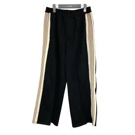 【中古】SASQUATCHfabrix．　2023AW 「FAUX SUEDE FLARE TRACK PANTS」 トラックパンツ ブラック サイズ：M 【260224】（サスクワァッチファブリックス）