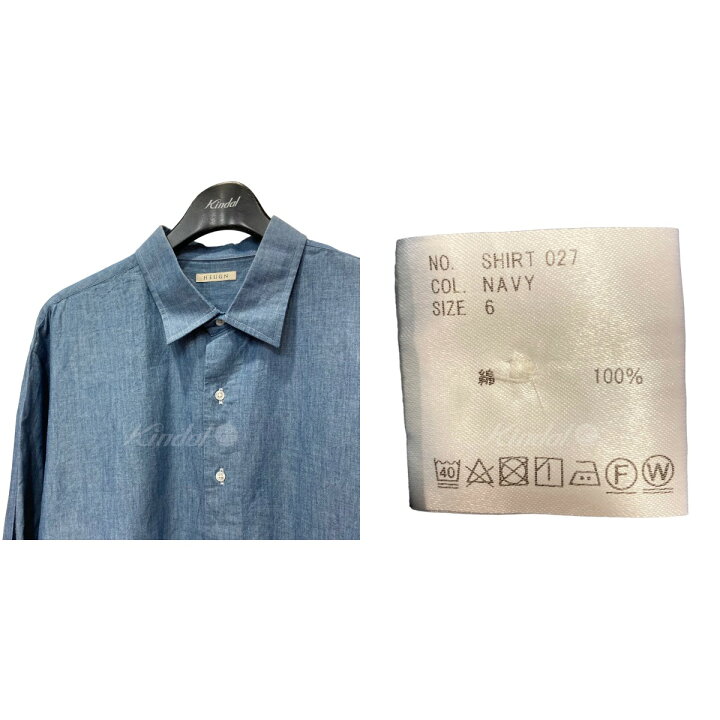 楽天市場】【中古】HEUGN 長袖シャツ ネイビー サイズ：6 【260224 