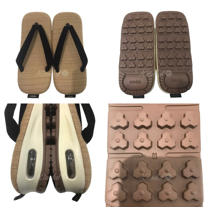 楽天市場】【中古】goyemon 「unda」雪駄 ベージュ サイズ：M 【270224  