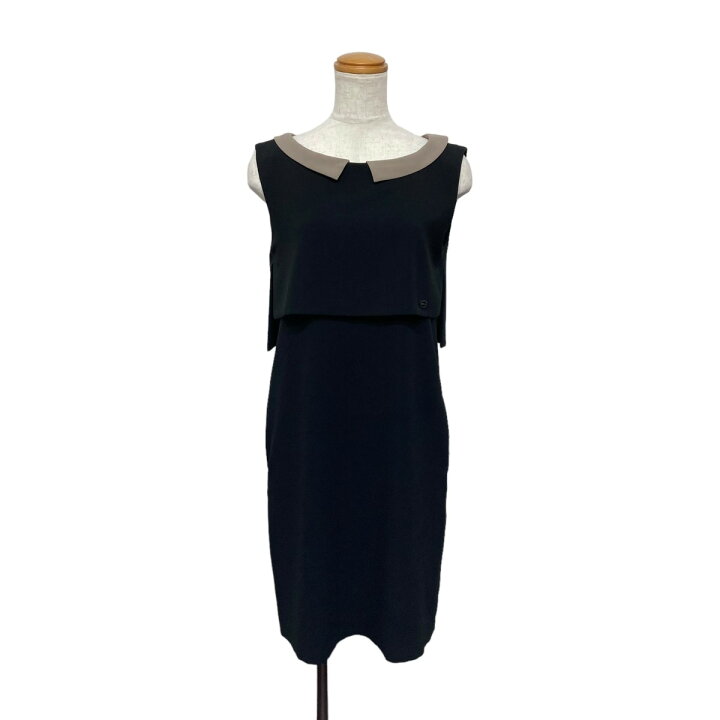 楽天市場】【中古】FOXEY NEWYORK 襟付きワンピース ブラック サイズ  