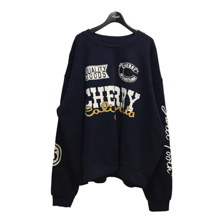 楽天市場】【中古】CHERRY LA プリントスウェット ネイビー サイズ：XL 