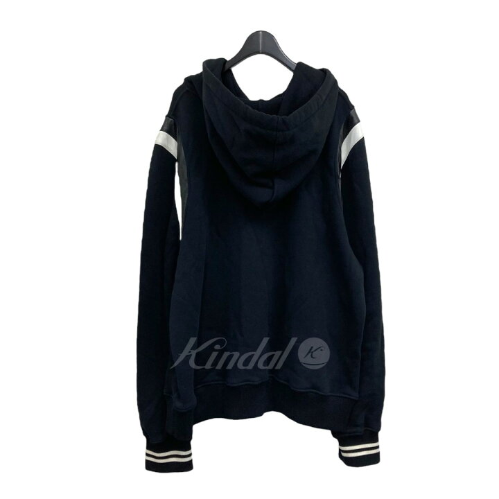 楽天市場】【中古】AMIRI レザー切替プルオーバーパーカー ブラック 